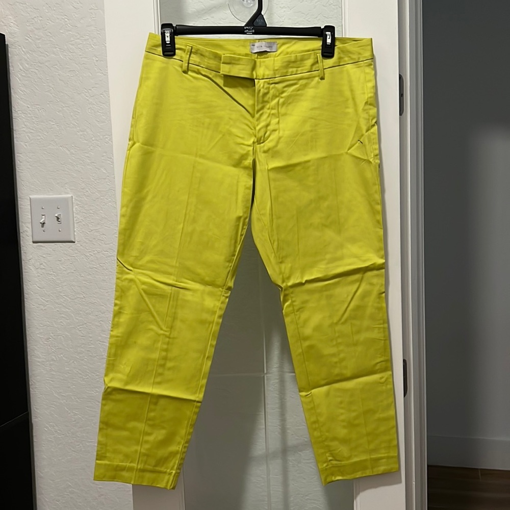 GAP Women's Chartreuse Cropped Pants